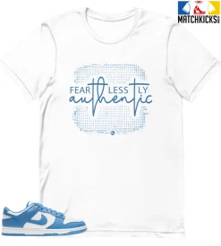 T-Shirt - Nike Dunk Low University Blue - Sneaker-Matching T-Shirt (Fearlessly Authentic)