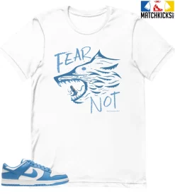 T-Shirt - Nike Dunk Low University Blue - Sneaker-Matching T-Shirt (FEAR NOT)