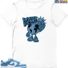 T-Shirt - Nike Dunk Low University Blue - Sneaker-Matching T-Shirt (World Peace) -Nike Dunk shop online mockupGenerator 10039