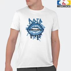 T-Shirt - Nike Dunk Low University Blue - Sneaker-Matching T-Shirt (Lips Drip) -Nike Dunk shop online mockupGenerator 10055