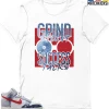 T-Shirt - Nike Dunk High Washed Denim Pack - Sneaker-Matching T-Shirt (Grind Silent Success Talks) -Nike Dunk shop online mockupGenerator 1006
