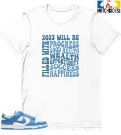 T-Shirt - Nike Dunk Low University Blue - Sneaker-Matching T-Shirt (2023 Filled With)
