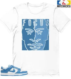 T-Shirt - Nike Dunk Low University Blue - Sneaker-Matching T-Shirt (FOCUS)