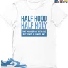 T-Shirt - Nike Dunk Low University Blue - Sneaker-Matching T-Shirt (Half Hood Half Holy) 2 T-Shirt - Nike Dunk Low University Blue - Sneaker-Matching T-Shirt (Half Hood Half Holy) -Nike Dunk shop online mockupGenerator 10102