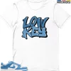 T-Shirt - Nike Dunk Low University Blue - Sneaker-Matching T-Shirt (LOW KEY) -Nike Dunk shop online mockupGenerator 10111