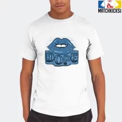 T-Shirt - Nike Dunk Low University Blue - Sneaker-Matching T-Shirt (Dope Lips) -Nike Dunk shop online mockupGenerator 10142