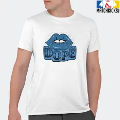 T-Shirt - Nike Dunk Low University Blue - Sneaker-Matching T-Shirt (Dope Lips) -Nike Dunk shop online mockupGenerator 10145