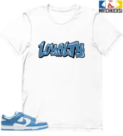 T-Shirt - Nike Dunk Low University Blue - Sneaker-Matching T-Shirt (LOYALTY)
