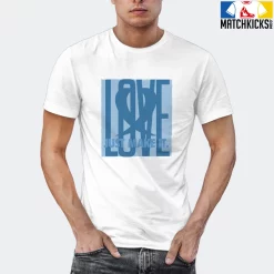 T-Shirt - Nike Dunk Low University Blue - Sneaker-Matching T-Shirt (LOVE Just Make It) -Nike Dunk shop online mockupGenerator 10164