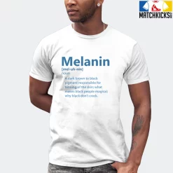T-Shirt - Nike Dunk Low University Blue - Sneaker-Matching T-Shirt (Melanin Noun) -Nike Dunk shop online mockupGenerator 10204