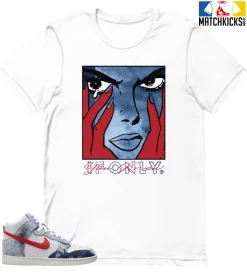 T-Shirt - Nike Dunk High Washed Denim Pack - Sneaker-Matching T-Shirt (If Only You Knew)