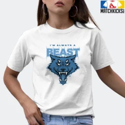 T-Shirt - Nike Dunk Low University Blue - Sneaker-Matching T-Shirt (Im Always A BEAST) -Nike Dunk shop online mockupGenerator 10251