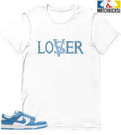 T-Shirt - Nike Dunk Low University Blue - Sneaker-Matching T-Shirt (Loser Lover)
