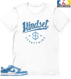 T-Shirt - Nike Dunk Low University Blue - Sneaker-Matching T-Shirt (Mindset Is Everything)