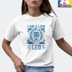 T-Shirt - Nike Dunk Low University Blue - Sneaker-Matching T-Shirt (Leo I Am A Lion) -Nike Dunk shop online mockupGenerator 10305