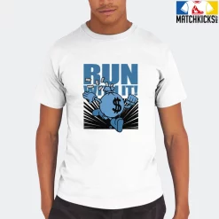 T-Shirt - Nike Dunk Low University Blue - Sneaker-Matching T-Shirt (RUN WITH IT) -Nike Dunk shop online mockupGenerator 10313