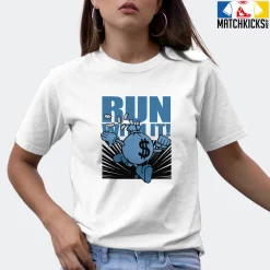 T-Shirt - Nike Dunk Low University Blue - Sneaker-Matching T-Shirt (RUN WITH IT) -Nike Dunk shop online mockupGenerator 10314