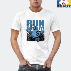T-Shirt - Nike Dunk Low University Blue - Sneaker-Matching T-Shirt (RUN WITH IT) -Nike Dunk shop online mockupGenerator 10317