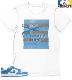 T-Shirt - Nike Dunk Low University Blue - Sneaker-Matching T-Shirt (Cut From A Different Cloth)