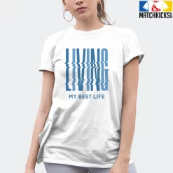 T-Shirt - Nike Dunk Low University Blue - Sneaker-Matching T-Shirt (LIVING MY BEST LIFE) 19 T-Shirt - Nike Dunk Low University Blue - Sneaker-Matching T-Shirt (LIVING MY BEST LIFE) -Nike Dunk shop online mockupGenerator 10342