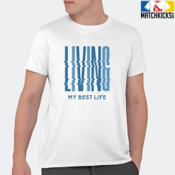 T-Shirt - Nike Dunk Low University Blue - Sneaker-Matching T-Shirt (LIVING MY BEST LIFE) 20 T-Shirt - Nike Dunk Low University Blue - Sneaker-Matching T-Shirt (LIVING MY BEST LIFE) -Nike Dunk shop online mockupGenerator 10343