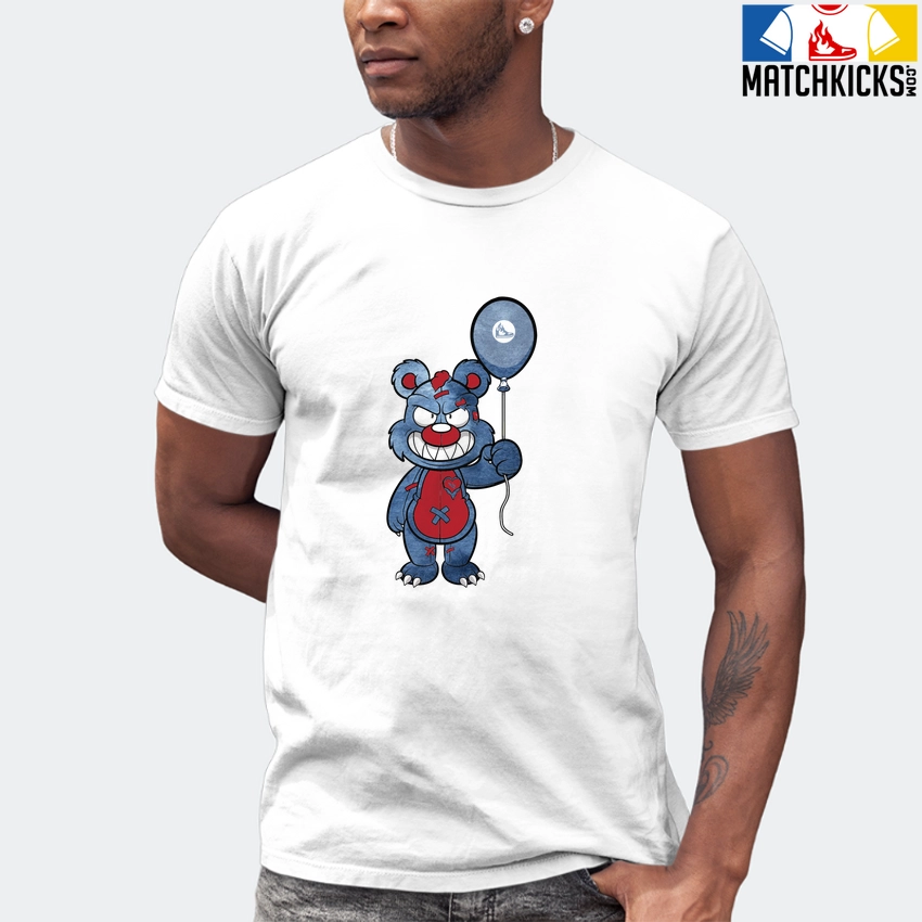 T-Shirt - Nike Dunk High Washed Denim Pack - Sneaker-Matching T-Shirt (Grinning Bear) 7 T-Shirt - Nike Dunk High Washed Denim Pack - Sneaker-Matching T-Shirt (Grinning Bear) - Image 5