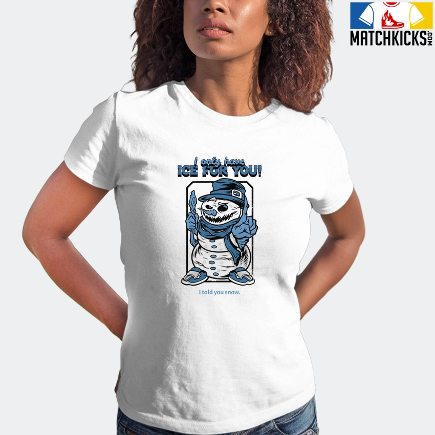 T-Shirt - Nike Dunk Low University Blue - Sneaker-Matching T-Shirt (Snowman Ice For You) 6 T-Shirt - Nike Dunk Low University Blue - Sneaker-Matching T-Shirt (Snowman Ice For You) - Image 4