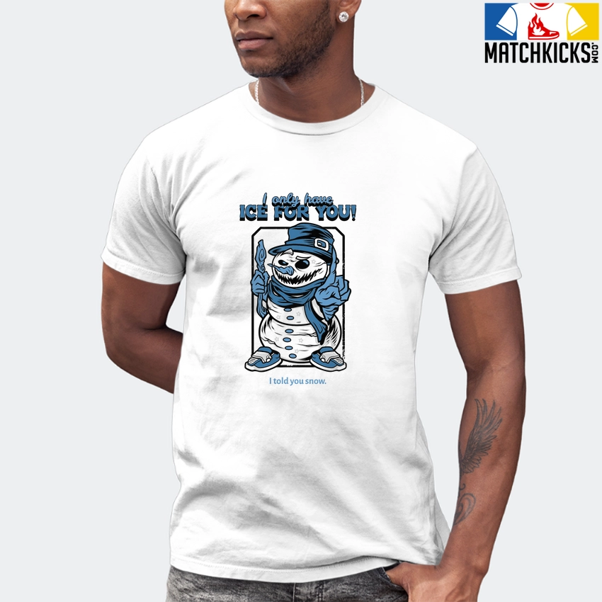 T-Shirt - Nike Dunk Low University Blue - Sneaker-Matching T-Shirt (Snowman Ice For You) 7 T-Shirt - Nike Dunk Low University Blue - Sneaker-Matching T-Shirt (Snowman Ice For You) - Image 5
