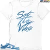 T-Shirt - Nike Dunk Low University Blue - Sneaker-Matching T-Shirt (Set The Vibe) -Nike Dunk shop online mockupGenerator 10435