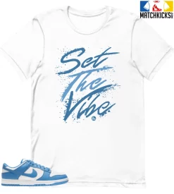 T-Shirt - Nike Dunk Low University Blue - Sneaker-Matching T-Shirt (Set The Vibe)