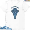 T-Shirt - Nike Dunk Low University Blue - Sneaker-Matching T-Shirt (Its About ICE And CREAM) -Nike Dunk shop online mockupGenerator 10444