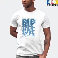 T-Shirt - Nike Dunk Low University Blue - Sneaker-Matching T-Shirt (RIP Love) -Nike Dunk shop online mockupGenerator 10456