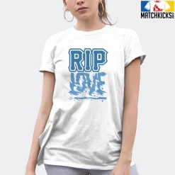 T-Shirt - Nike Dunk Low University Blue - Sneaker-Matching T-Shirt (RIP Love) -Nike Dunk shop online mockupGenerator 10459