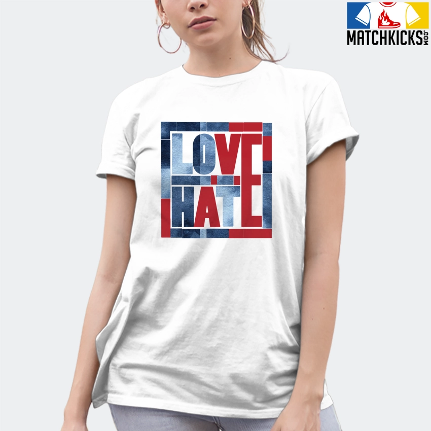 T-Shirt - Nike Dunk High Washed Denim Pack - Sneaker-Matching T-Shirt (Love Over Hate) 10 T-Shirt - Nike Dunk High Washed Denim Pack - Sneaker-Matching T-Shirt (Love Over Hate) - Image 8