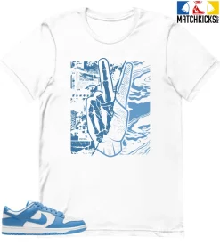T-Shirt - Nike Dunk Low University Blue - Sneaker-Matching T-Shirt (Inner Peace)