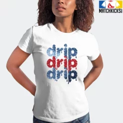 T-Shirt - Nike Dunk High Washed Denim Pack - Sneaker-Matching T-Shirt (DRIP DRIP DRIP) -Nike Dunk shop online mockupGenerator 1053