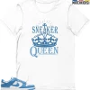 T-Shirt - Nike Dunk Low University Blue - Sneaker-Matching T-Shirt (SNEAKER QUEEN) -Nike Dunk shop online mockupGenerator 10534