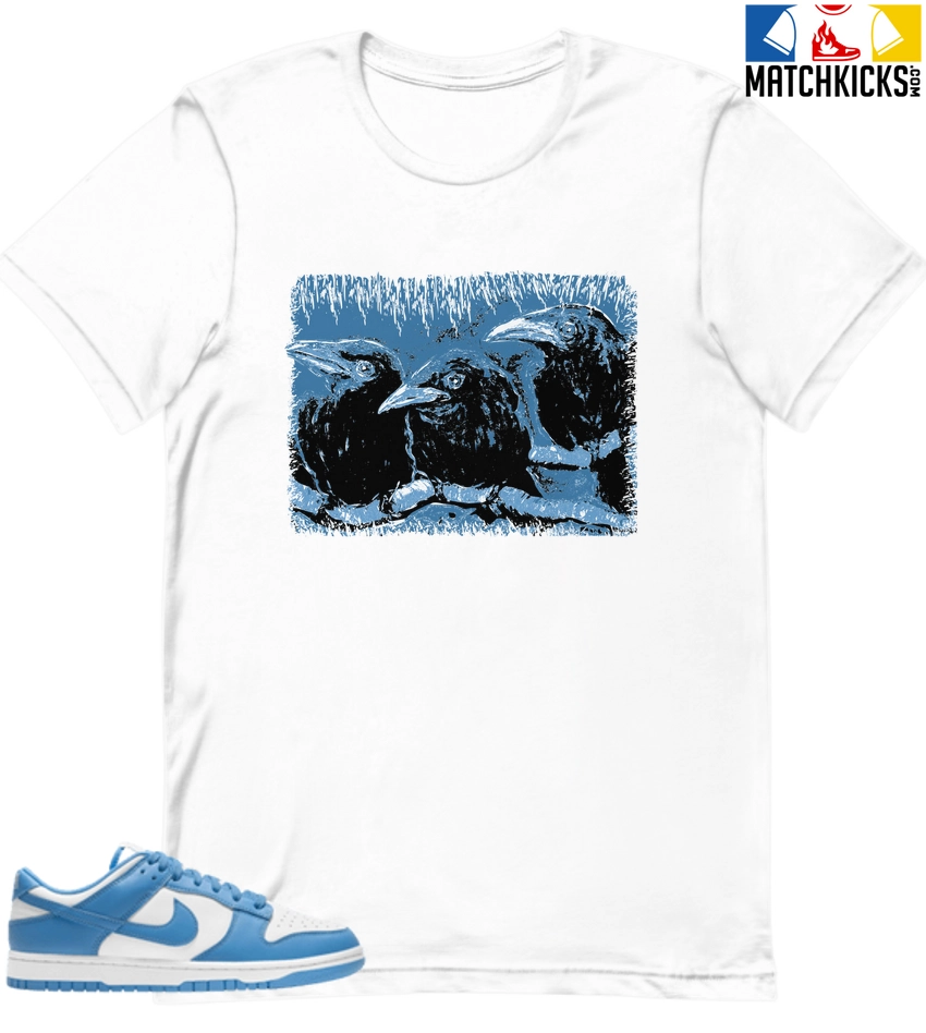 T-Shirt - Nike Dunk Low University Blue - Sneaker-Matching T-Shirt (Baby Crows) 3 T-Shirt - Nike Dunk Low University Blue - Sneaker-Matching T-Shirt (Baby Crows)