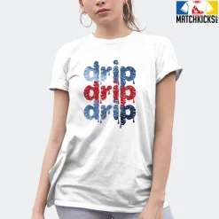 T-Shirt - Nike Dunk High Washed Denim Pack - Sneaker-Matching T-Shirt (DRIP DRIP DRIP) -Nike Dunk shop online mockupGenerator 1057