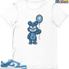 T-Shirt - Nike Dunk Low University Blue - Sneaker-Matching T-Shirt (Grinning Bear) -Nike Dunk shop online mockupGenerator 10588