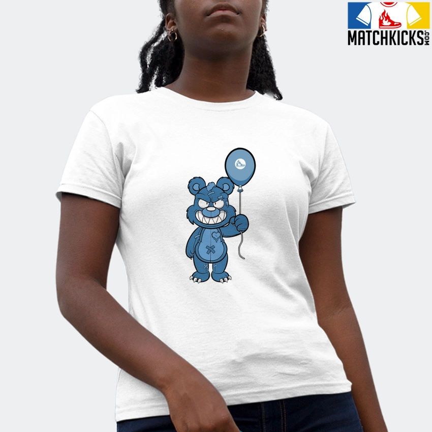 T-Shirt - Nike Dunk Low University Blue - Sneaker-Matching T-Shirt (Grinning Bear) 4 T-Shirt - Nike Dunk Low University Blue - Sneaker-Matching T-Shirt (Grinning Bear) - Image 2