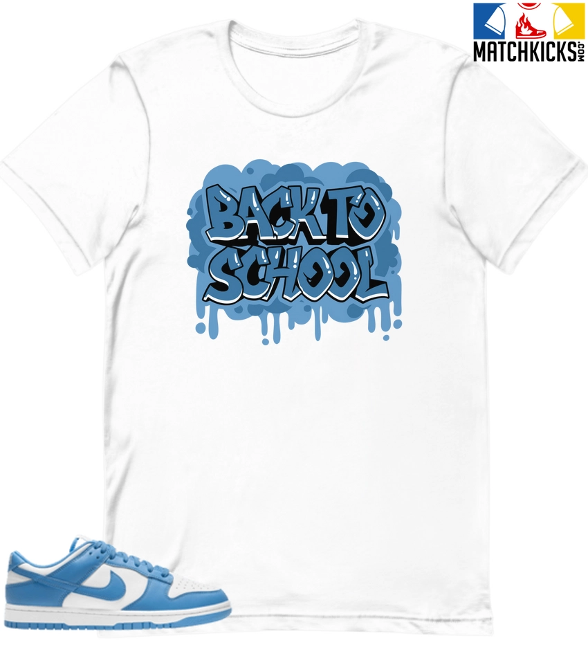 T-Shirt - Nike Dunk Low University Blue - Sneaker-Matching T-Shirt (BACK TO SCHOOL) 3 T-Shirt - Nike Dunk Low University Blue - Sneaker-Matching T-Shirt (BACK TO SCHOOL)