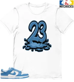 T-Shirt - Nike Dunk Low University Blue - Sneaker-Matching T-Shirt (23 Splashing)