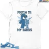 T-Shirt - Nike Dunk Low University Blue - Sneaker-Matching T-Shirt (Presh To Bones Bear) -Nike Dunk shop online mockupGenerator 10660