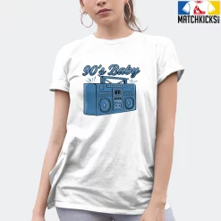 T-Shirt - Nike Dunk Low University Blue - Sneaker-Matching T-Shirt (90's Baby Radio) -Nike Dunk shop online mockupGenerator 10684