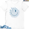 T-Shirt - Nike Dunk Low University Blue - Sneaker-Matching T-Shirt (Keep Smiling) -Nike Dunk shop online mockupGenerator 10687