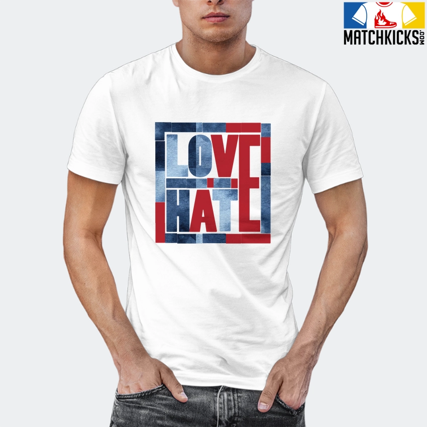 T-Shirt - Nike Dunk High Washed Denim Pack - Sneaker-Matching T-Shirt (Love Over Hate) 12 T-Shirt - Nike Dunk High Washed Denim Pack - Sneaker-Matching T-Shirt (Love Over Hate) - Image 10