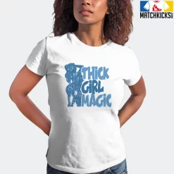 T-Shirt - Nike Dunk Low University Blue - Sneaker-Matching T-Shirt (THICK GIRL MAGIC) -Nike Dunk shop online mockupGenerator 10724