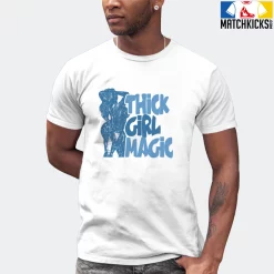 T-Shirt - Nike Dunk Low University Blue - Sneaker-Matching T-Shirt (THICK GIRL MAGIC) -Nike Dunk shop online mockupGenerator 10725