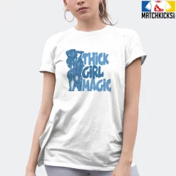 T-Shirt - Nike Dunk Low University Blue - Sneaker-Matching T-Shirt (THICK GIRL MAGIC) -Nike Dunk shop online mockupGenerator 10728